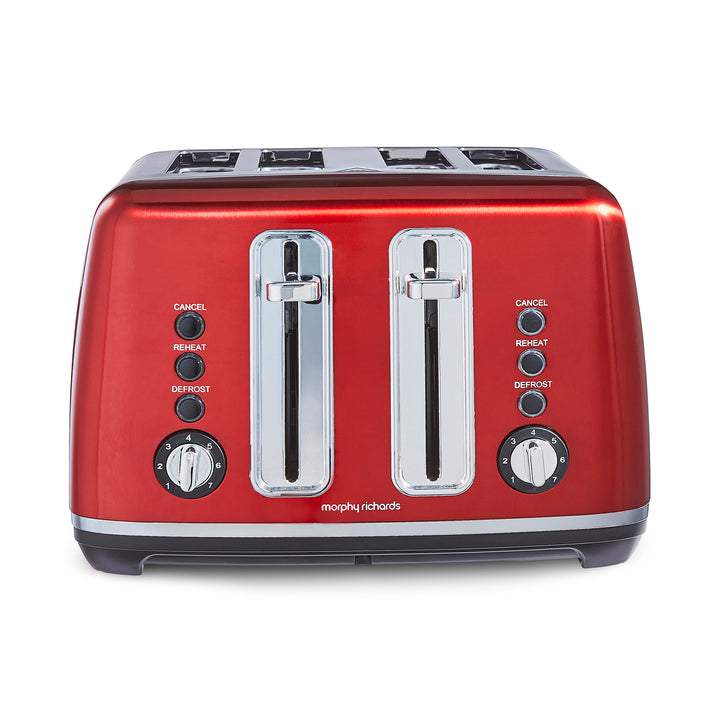 Accents Red Kettle and Toaster Set