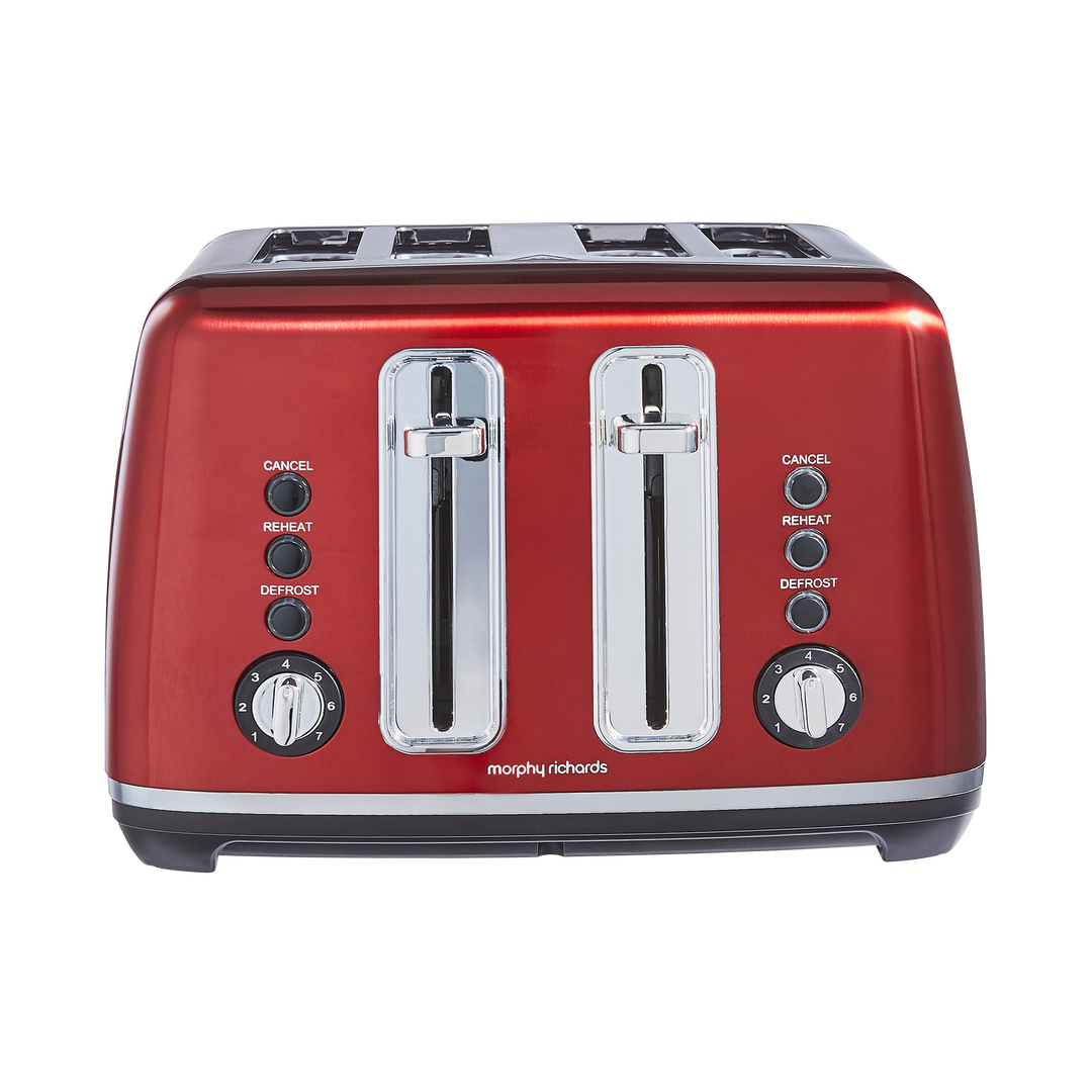 Accents 4-Slice Toaster - Red