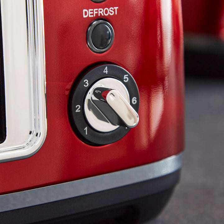 Accents 4-Slice Toaster - Red