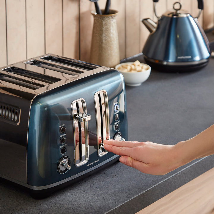 Accents 4-Slice Toaster - Blue