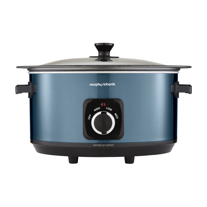 Accents Sear & Stew 6.5L Blue Slow Cooker