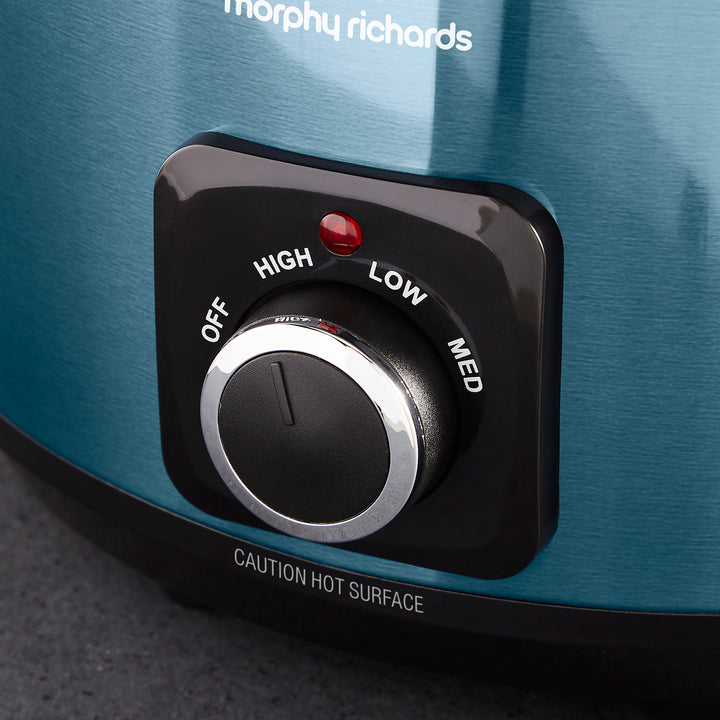 Accents Sear & Stew 6.5L Blue Slow Cooker