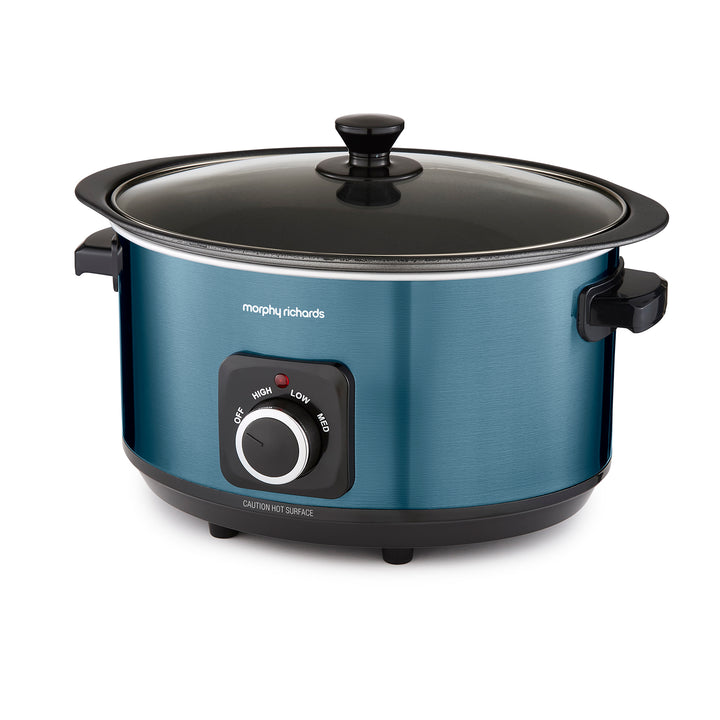 Accents Sear & Stew 6.5L Blue Slow Cooker
