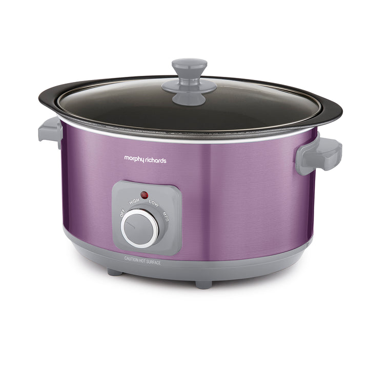 Accents Sear & Stew 6.5L Purple Slow Cooker