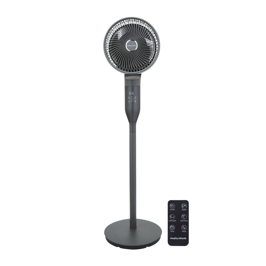 Air Flex 10" 360° Air Circulator Pedestal Fan with Remote Control