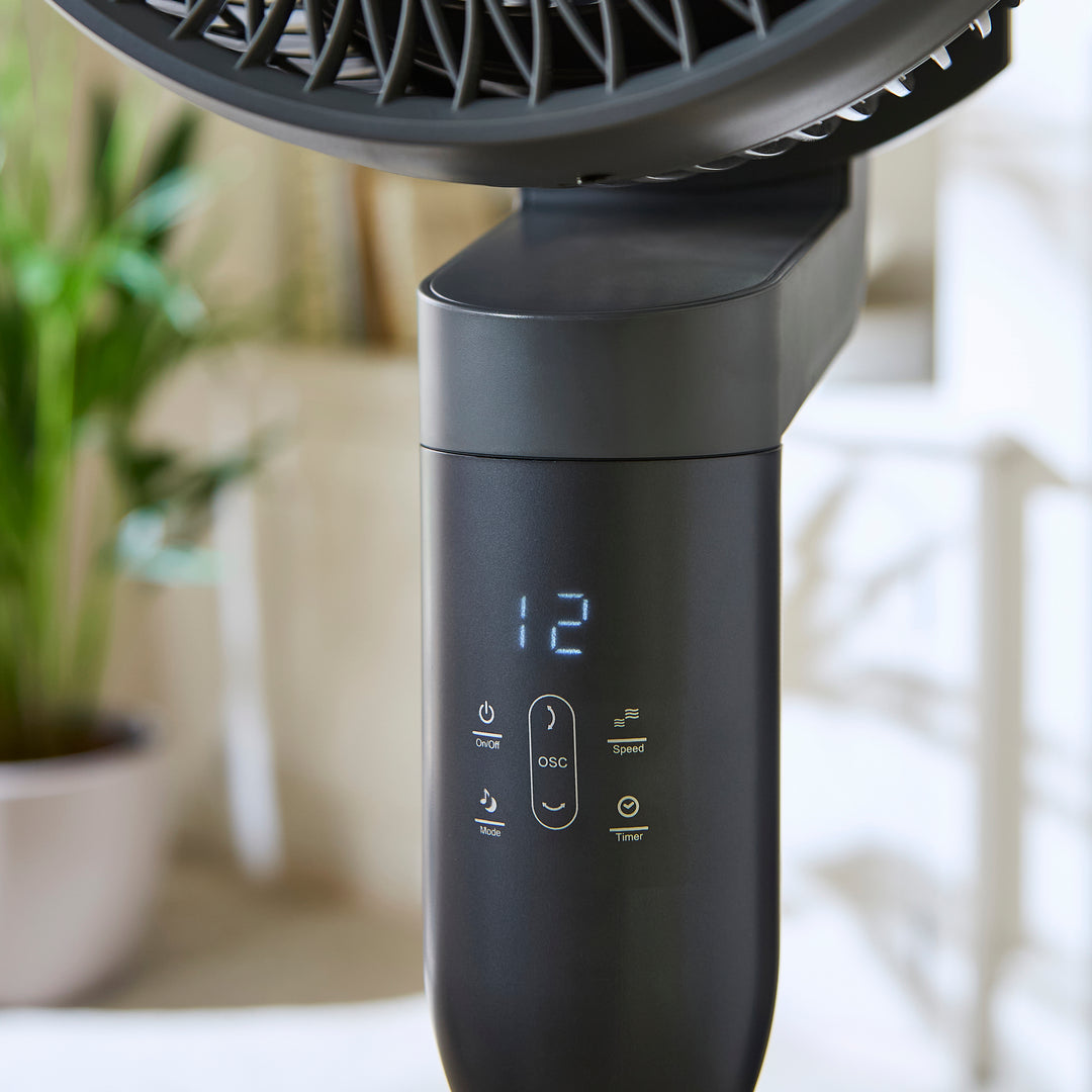 Air Flex 10" 360° Air Circulator Pedestal Fan with Remote Control