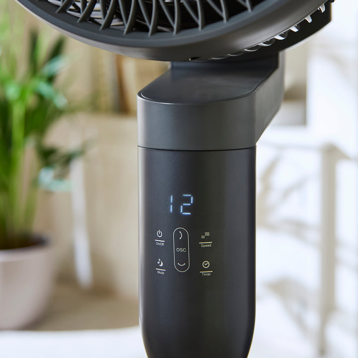 Air Flex 10" 360° Air Circulator Pedestal Fan with Remote Control
