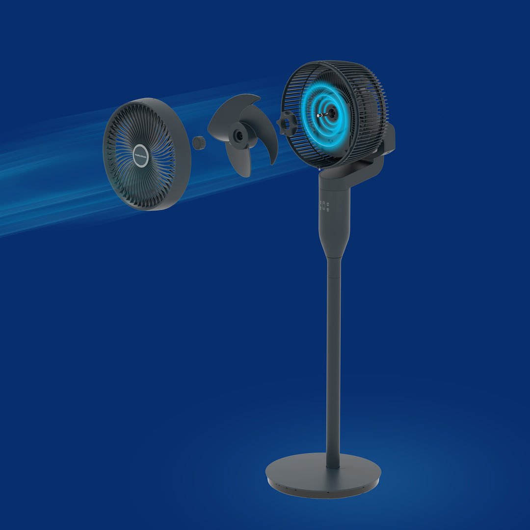 Air Flex 10" 360° Air Circulator Pedestal Fan with Remote Control