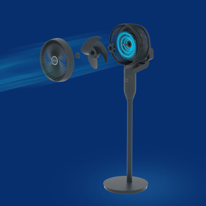 Air Flex 10" 360° Air Circulator Pedestal Fan with Remote Control
