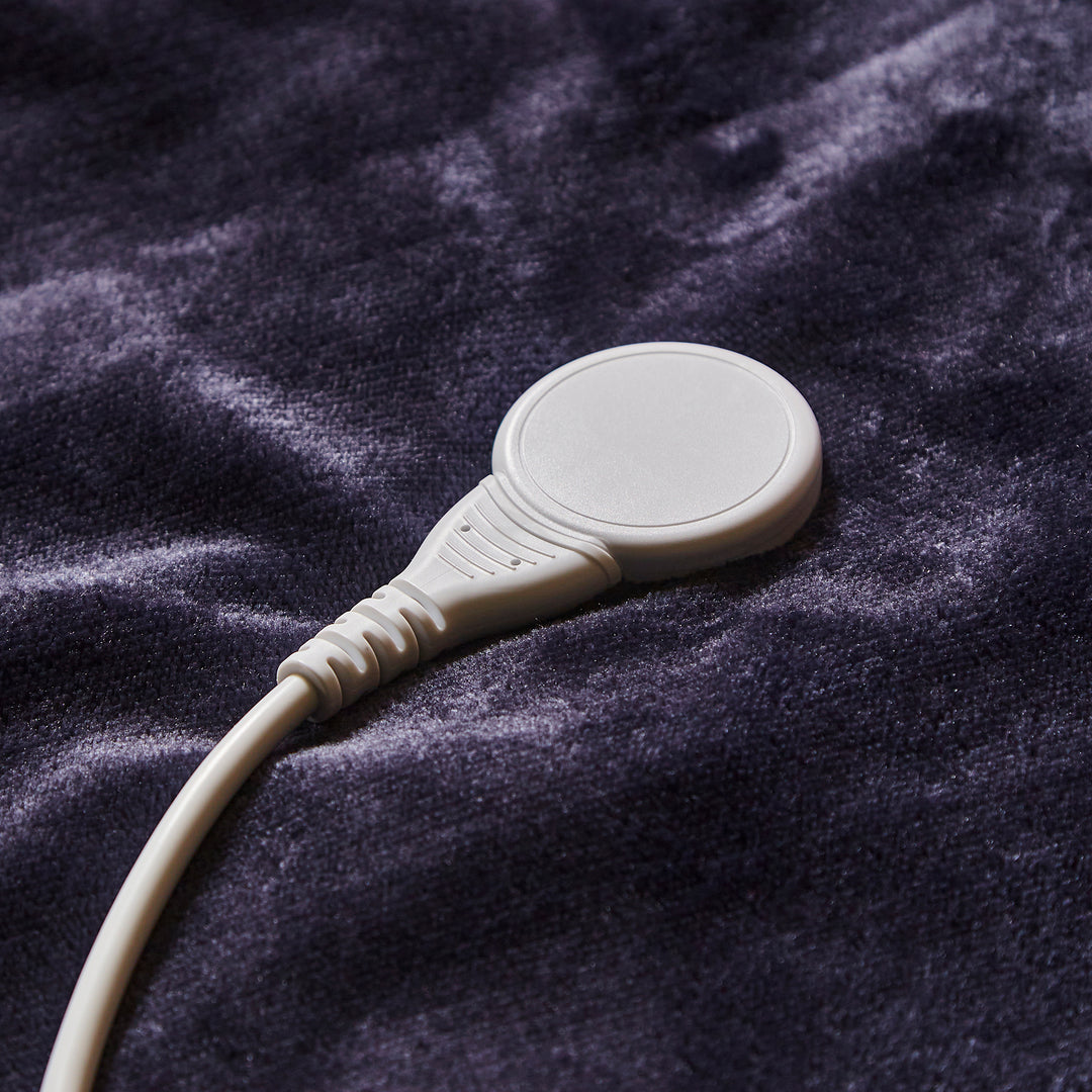 EverCosy Small Fleece Electric Heated Throw - Navy