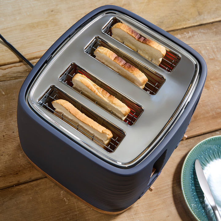 Clay 4-Slice Grey Toaster - Flint