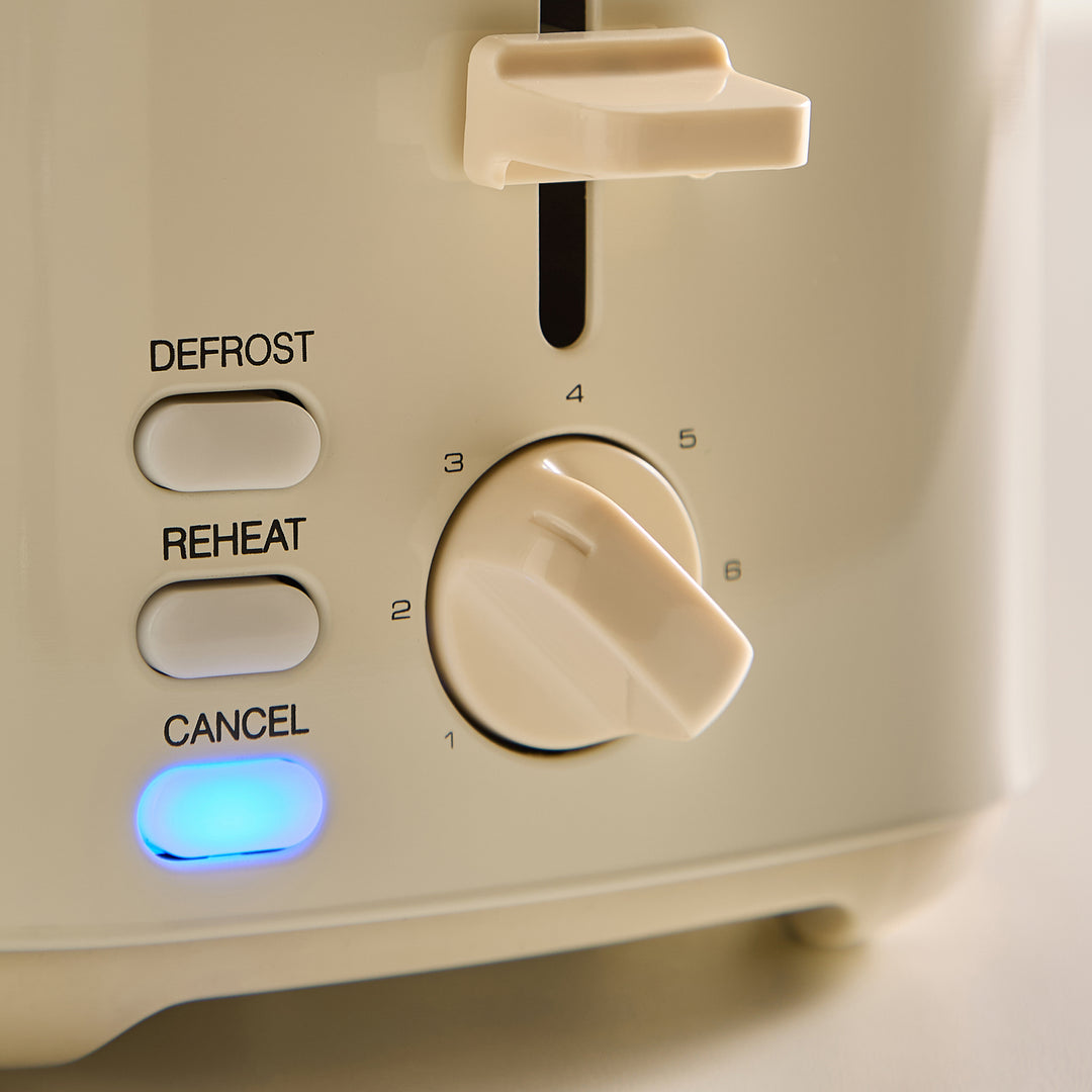 Equip 2 Slice Toaster - Cream
