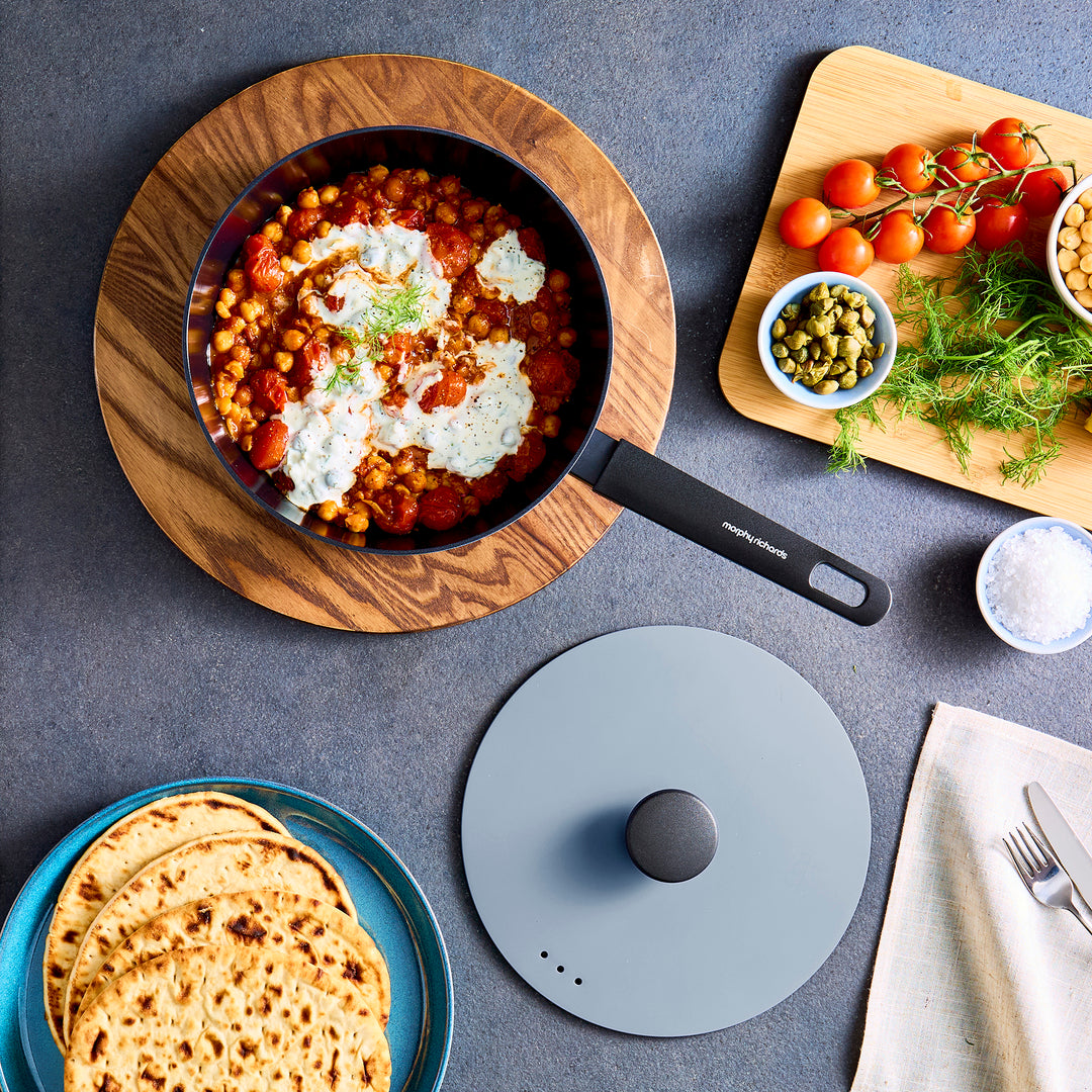 24cm Forged Aluminium Saute Pan - Blue