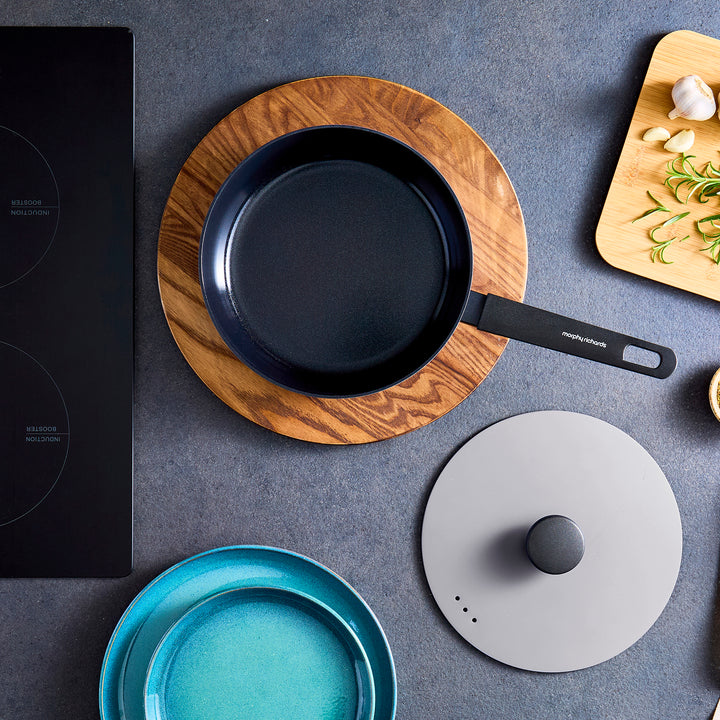 24cm Forged Aluminium Saute Pan - Grey