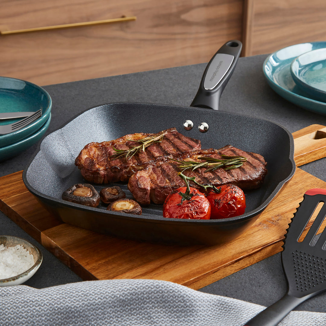 26cm Forged Aluminium Ceramica Square Grill Pan