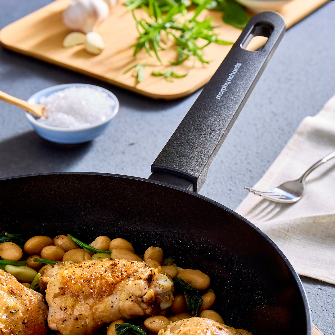 28cm Forged Aluminium Saute Pan - Green