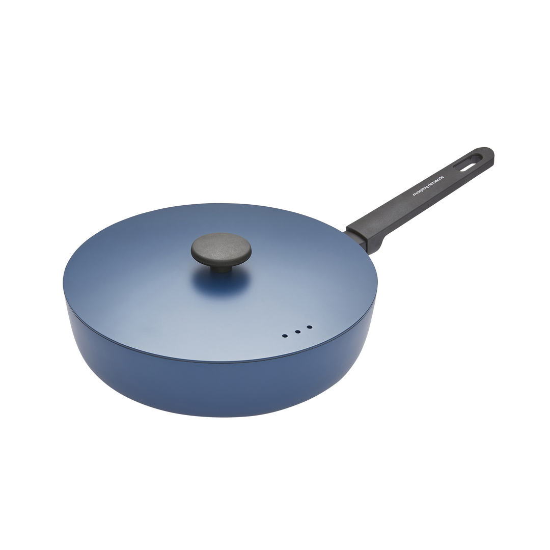 28cm Forged Aluminium Saute Pan - Blue