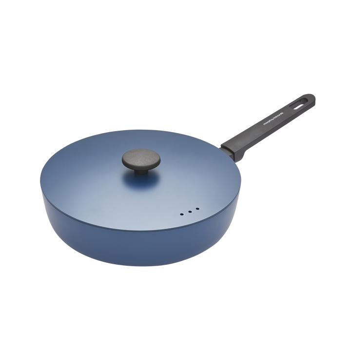 28cm Forged Aluminium Saute Pan - Blue