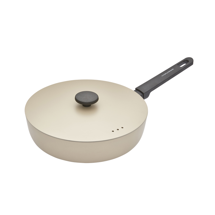 28cm Forged Aluminium Saute Pan - Cream