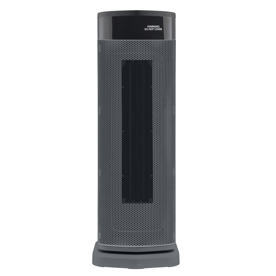 HeatFlux 2kw Digital Ceramic Tower Fan Heater with Remote Control - Grey