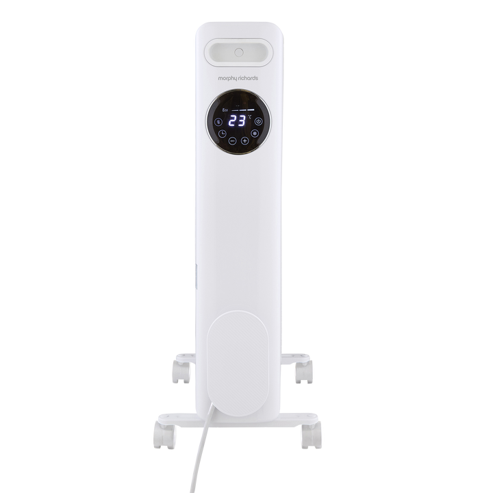 HeatFlux 2kw Digital Oil Filled Radiator with Remote Control - White