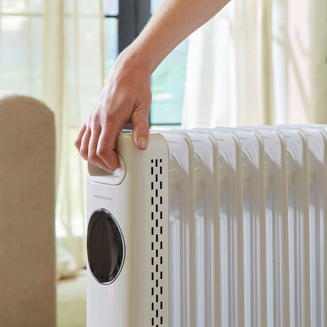 HeatFlux 2kw Digital Oil Filled Radiator with Remote Control - White