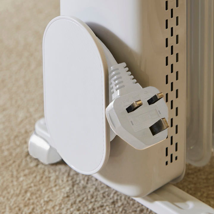 HeatFlux 2kw Digital Oil Filled Radiator with Remote Control - White