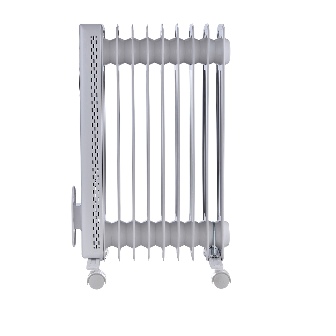 HeatFlux 2kw Digital Oil Filled Radiator with Remote Control - White