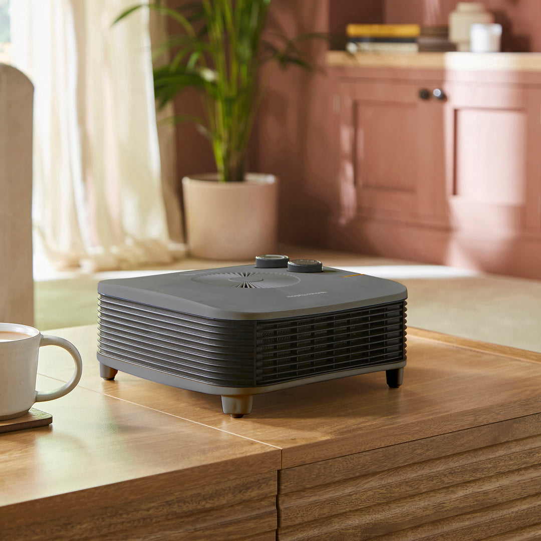 HeatFlux 2kw Flat Fan Heater - Grey