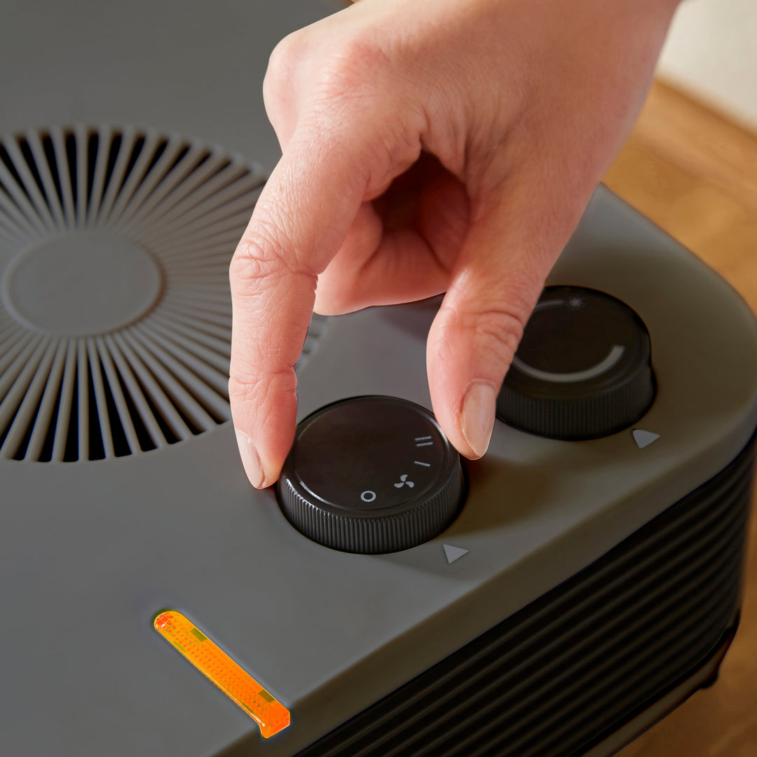 HeatFlux 2kw Flat Fan Heater - Grey