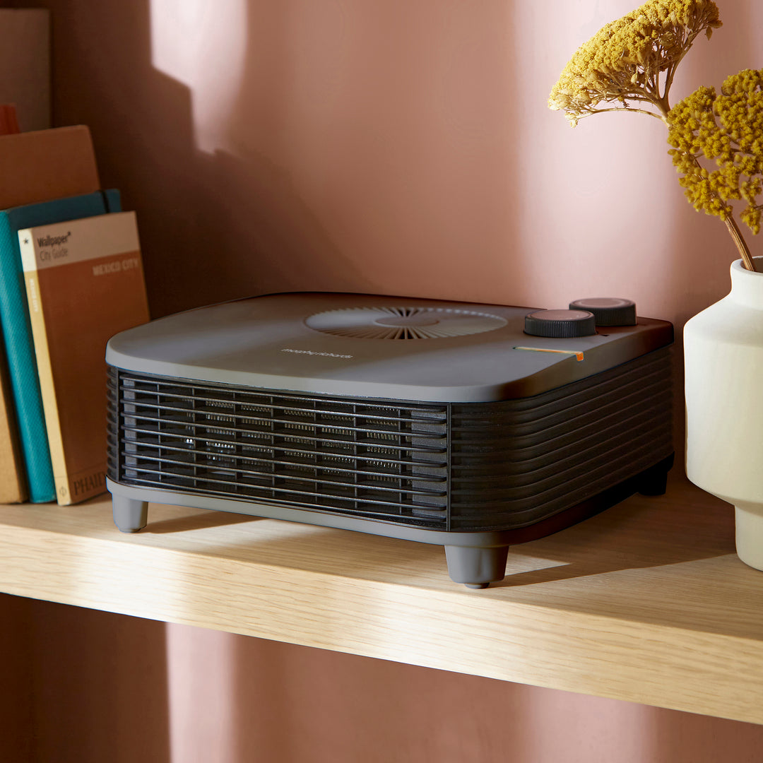 HeatFlux 2kw Flat Fan Heater - Grey