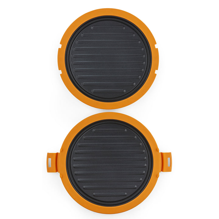 microwave round grill in orange 