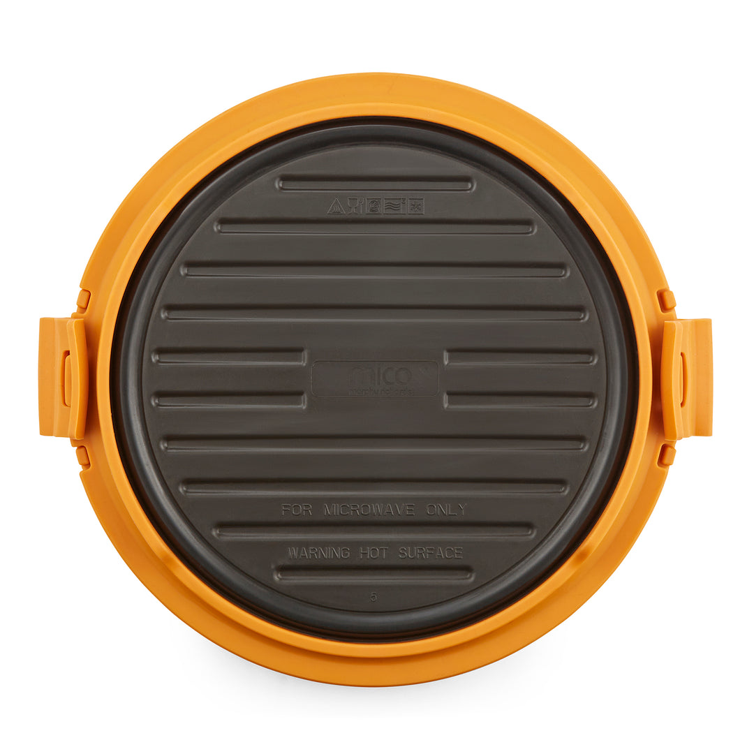 microwave round grill in orange 