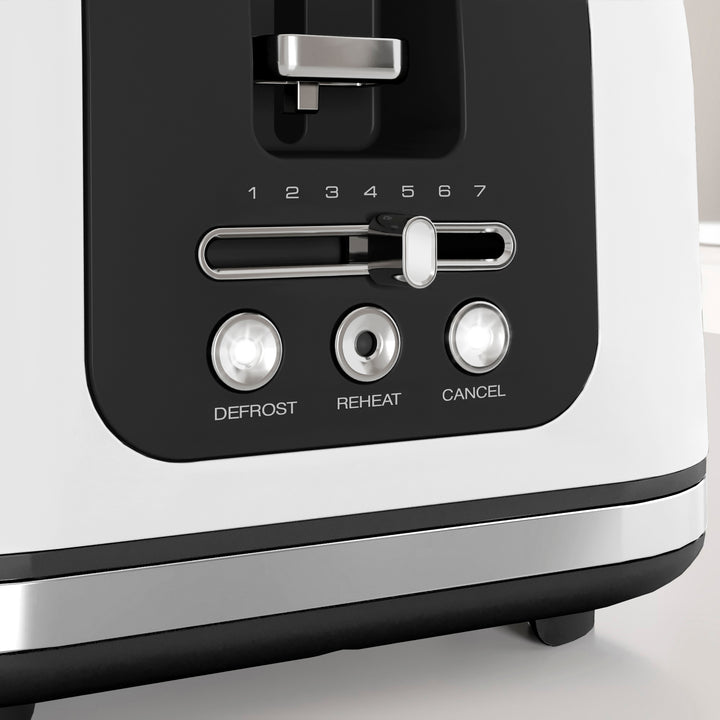 Signature Matt White 4-Slice Toaster