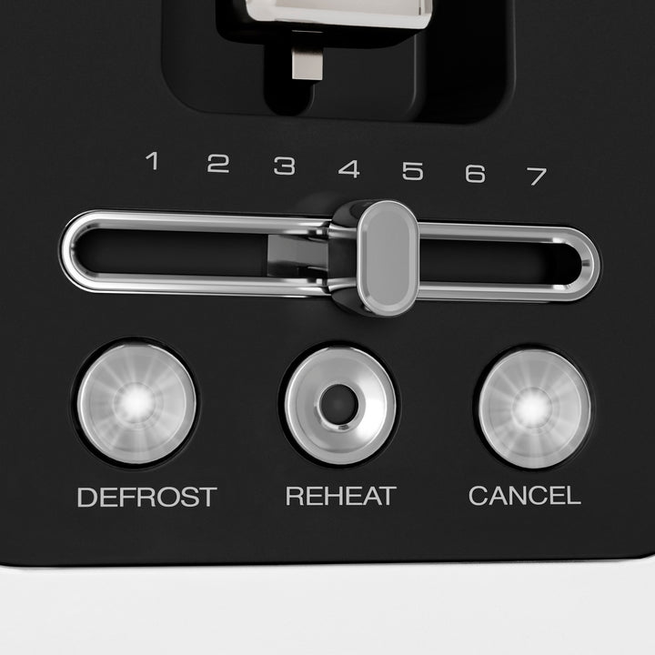 Signature Matt White 4-Slice Toaster