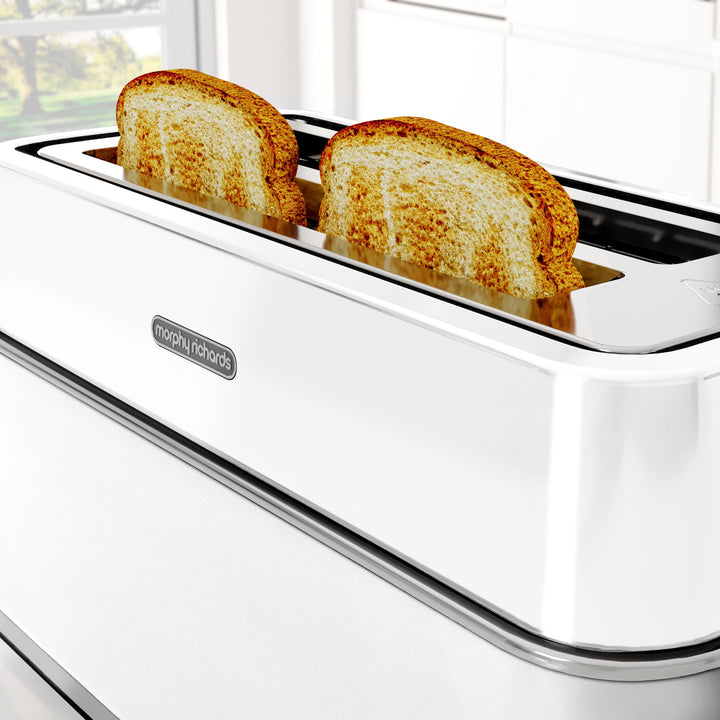 Signature Matt White 4-Slice Toaster