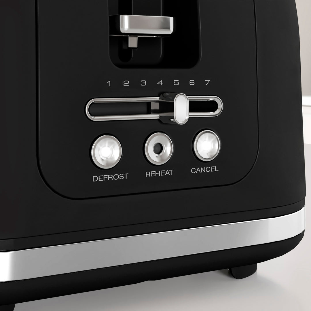 Signature Matt Black 4-Slice Toaster