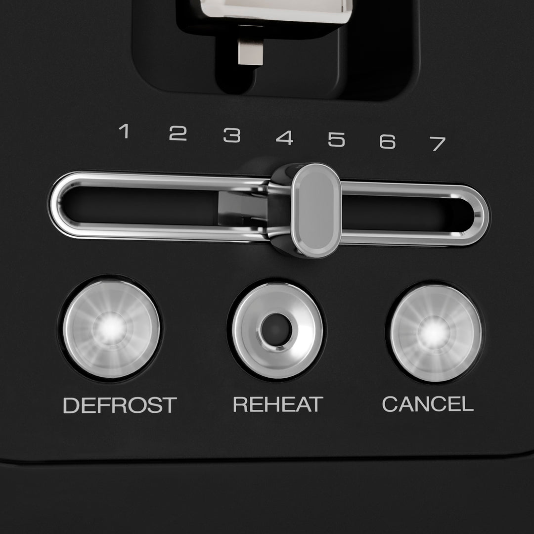 Signature Matt Black 4-Slice Toaster
