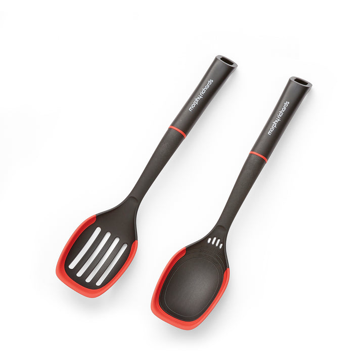 Solid Spoon and Slotted Spoon Set