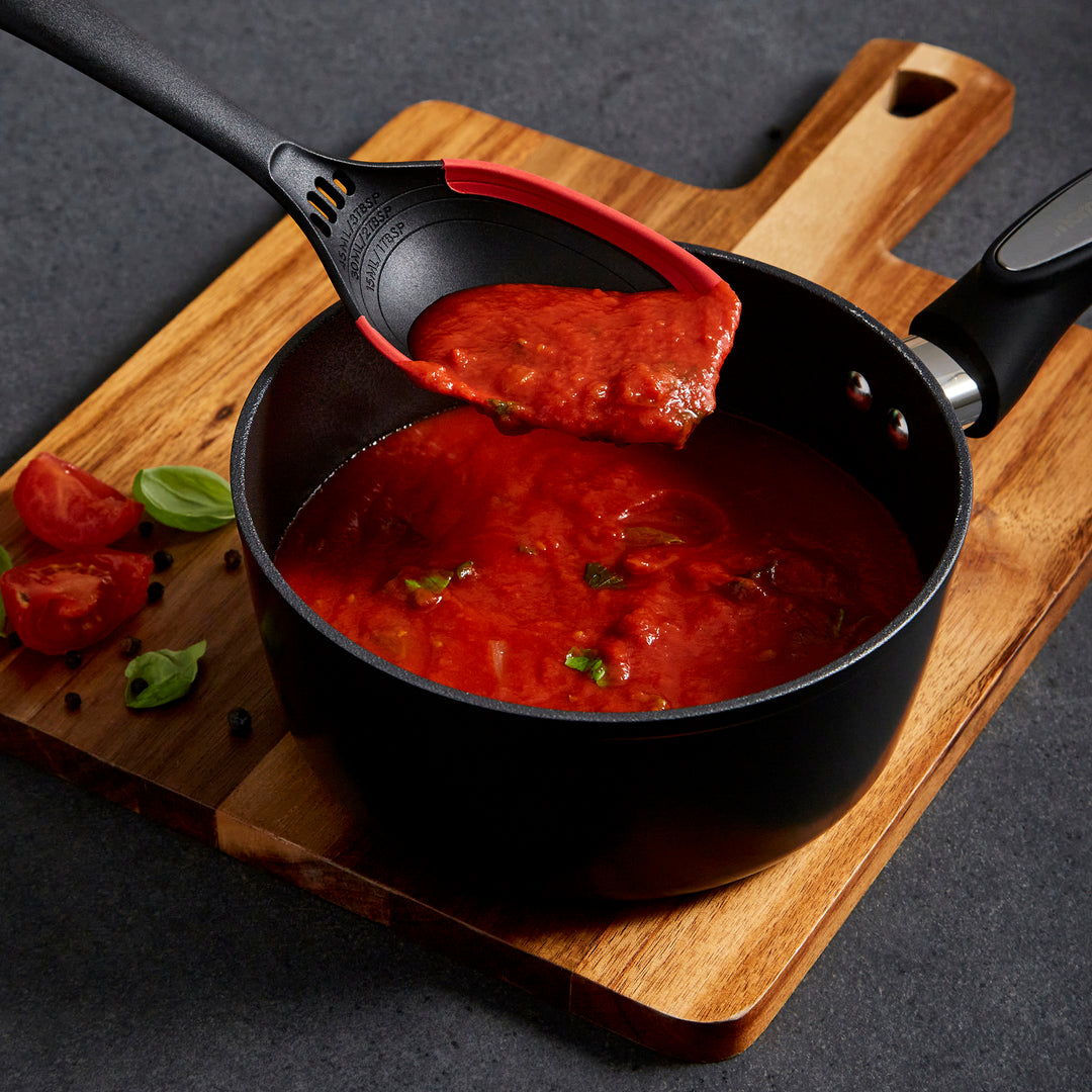 Solid Spoon and Slotted Spoon Set