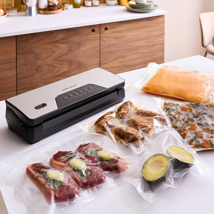 Cordless Food Vacuum Sealer - Set Of 2 Bag Roll