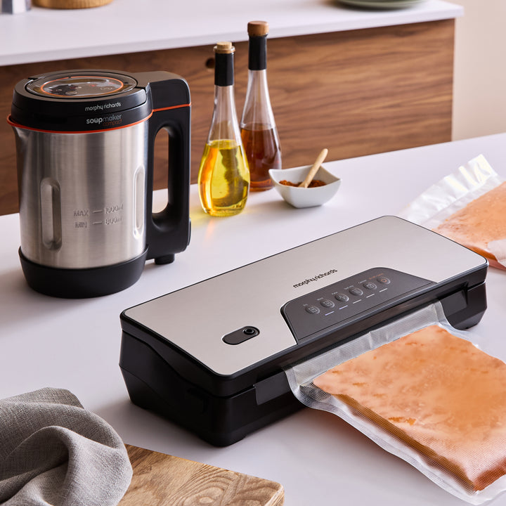 Cordless Food Vacuum Sealer - Set Of 2 Bag Roll