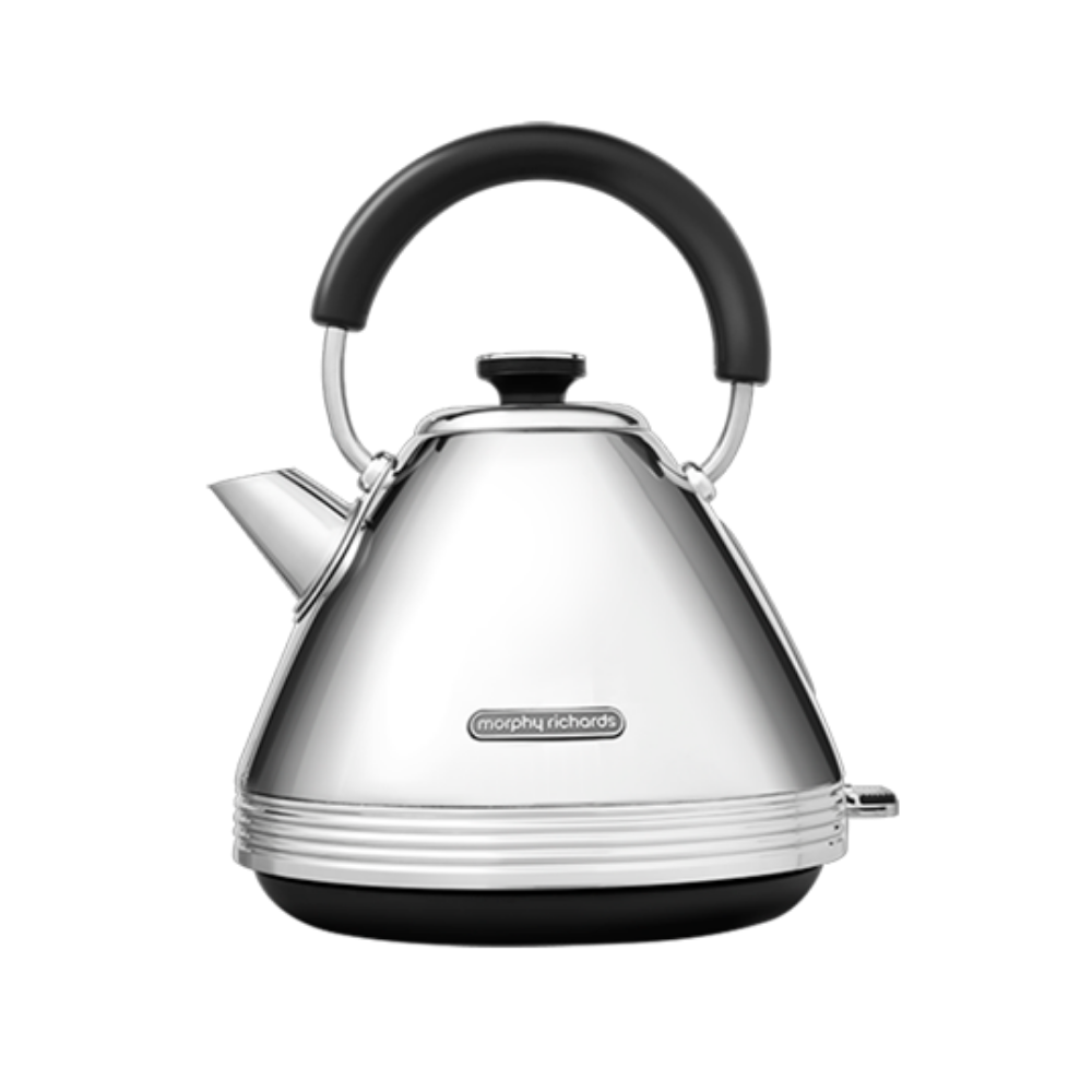 Silver and online white kettle