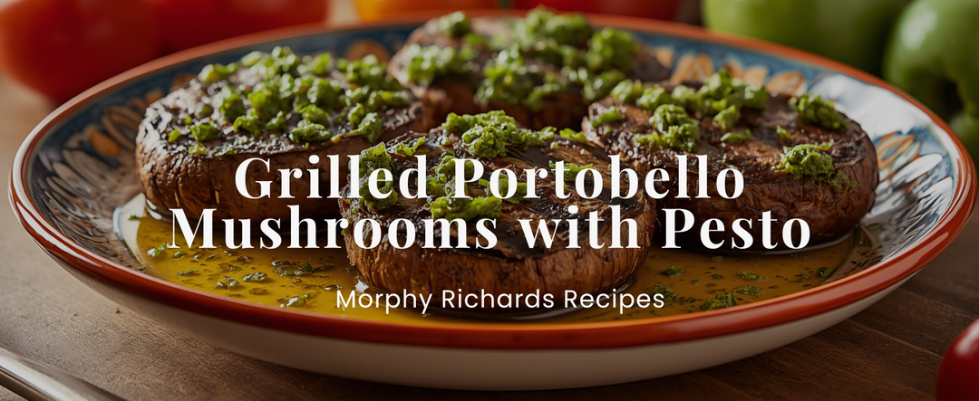 Grilled Portobello Mushrooms with Pesto