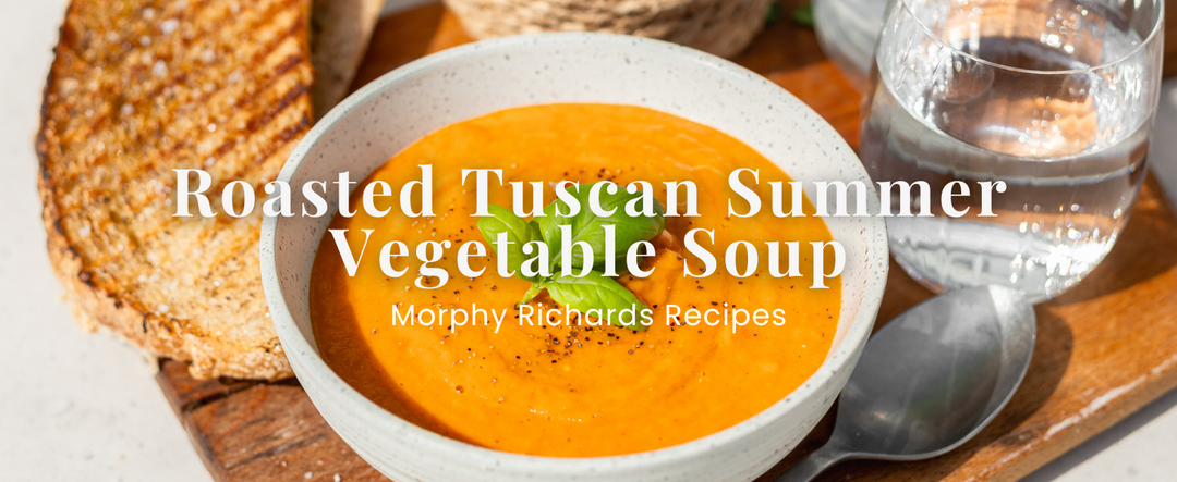 Roasted Tuscan Summer Vegetable Soup