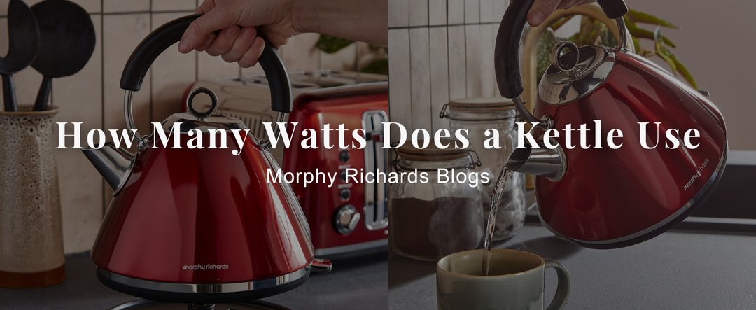 red kettle and toaster set in kitchen