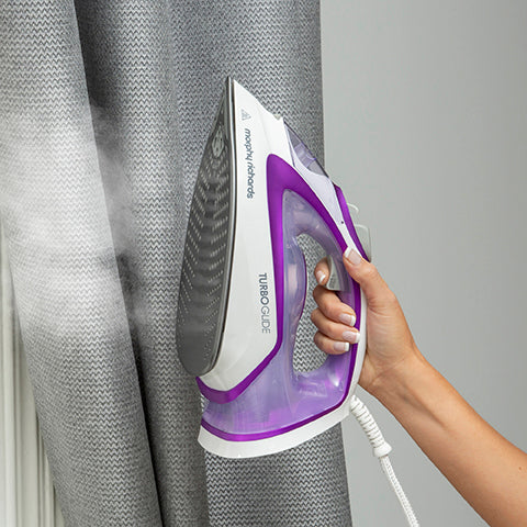 Morphy Richards Turbo Glide 2800W Steam Iron SKU: 302000 lifestyle steaming curtains