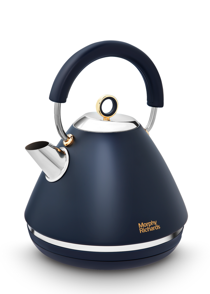 Accents Gold Pyramid Kettle Navy