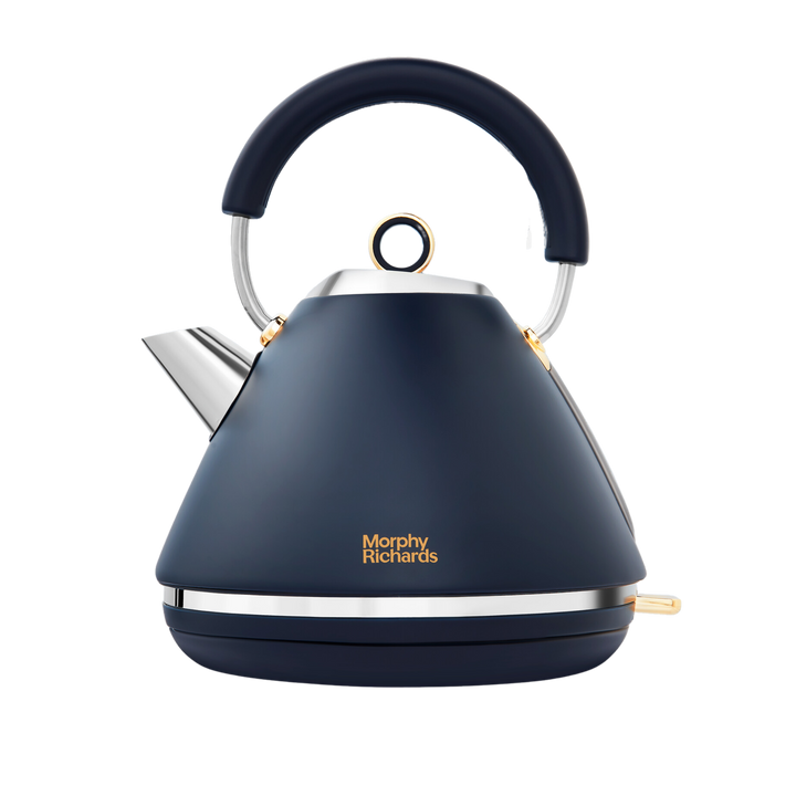 Accents Gold Pyramid Kettle Navy