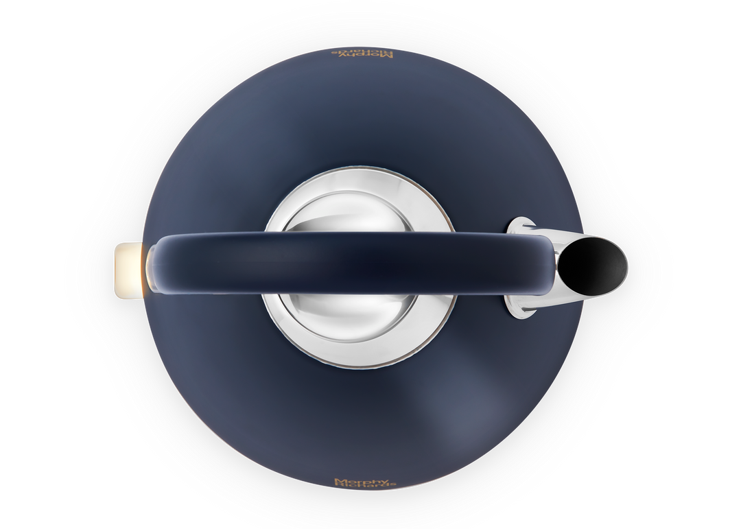Accents Gold Pyramid Kettle Navy